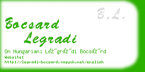 bocsard legradi business card